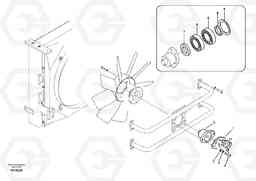 22488 Hydraulic system, oil cooling fan motor mount EC700B, Volvo Construction Equipment