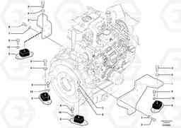 7084 Engine mounts ECR38 TYPE 602, Volvo Construction Equipment