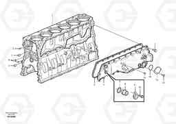 19583 Cylinder block - Water manifold cover - D9 G900 MODELS S/N 39300 -, Volvo Construction Equipment