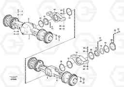 41530 Planet axles with fitting parts L180E HIGH-LIFT S/N 8002 - 9407, Volvo Construction Equipment