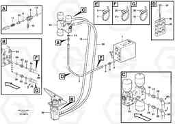 56022 Brake line, valve body - accumulators - accumulator - footbrake valve L110E S/N 1002 - 2165 SWE, 60001- USA,70201-70257BRA, Volvo Construction Equipment