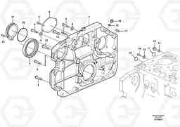 64782 Timing gear casing L110E S/N 2202- SWE, 61001- USA, 70401-BRA, Volvo Construction Equipment