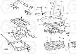 62074 Operator's seat, heated, air suspensioned. L220D SER NO 1001-, Volvo Construction Equipment