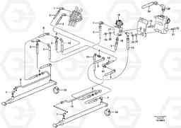 56801 Loader arm hydraulic circuit (w/self level valve) MC60B, Volvo Construction Equipment
