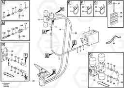 39567 Brake line, valve body - accumulators - accumulator - footbrake valve L60E, Volvo Construction Equipment
