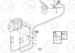 18132 Drainage line, control valve L120E S/N 19804- SWE, 66001- USA, 71401-BRA, 54001-IRN, Volvo Construction Equipment