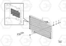36145 Condenser for cooling agent R134a with fitting parts. L60F, Volvo Construction Equipment