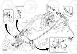 94653 Hydraulic system, control valve to boom and swing EC360B SER NO INT 12152- EU&NA 80001-, Volvo Construction Equipment