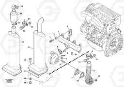 84967 Exhaust system L35B S/N186/187/188/1893000 - 6000, Volvo Construction Equipment