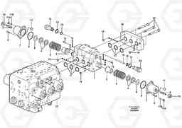 37971 Hydraulic valve, travel EW160B, Volvo Construction Equipment