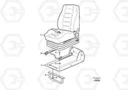 39522 Operator seat with fitting parts L60E, Volvo Construction Equipment