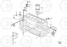 34323 Cylinder block G700B MODELS S/N 35000 -, Volvo Construction Equipment