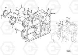 37674 Timing gear casing L110E S/N 1002 - 2165 SWE, 60001- USA,70201-70257BRA, Volvo Construction Equipment