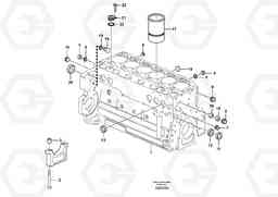 58672 Cylinder block EW145B, Volvo Construction Equipment