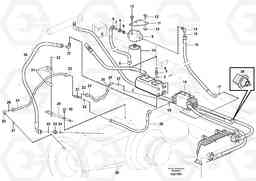 1419 Oil cooler, rear, pump circuit. L180E S/N 8002 - 9407, Volvo Construction Equipment