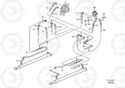 60054 Loader arm hydraulic circuit (w/self level valve) MC70B, Volvo Construction Equipment