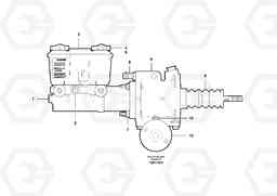 96139 Brake master cylinder and booster G900 MODELS S/N 39300 -, Volvo Construction Equipment