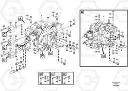77440 Control valve with fitting parts T450D, Volvo Construction Equipment