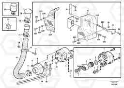 58251 Alternator with assembling details L150E S/N 8001 -, Volvo Construction Equipment