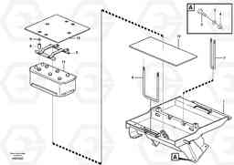 84398 Battery box with fitting parts T450D, Volvo Construction Equipment