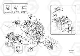 9616 Servo system, control valve piping. EC460B SER NO INT 11515- EU&NA 80001-, Volvo Construction Equipment