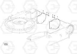 57234 Protective plate for travel motor EC360CHR HIGH REACH DEMOLITION, Volvo Construction Equipment