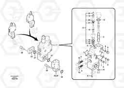 93613 Working hydraulic, boom rupture valve mount EC210B PRIME S/N 70001-/80001- 35001-, Volvo Construction Equipment