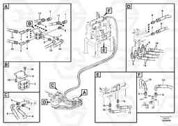 43312 Servo system, control valve to remote control valve pedal FC2121C, Volvo Construction Equipment