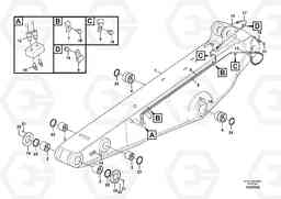 92411 Dipper arm and grease piping with piping seat EC210C, Volvo Construction Equipment