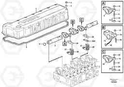 98364 Valve mechanism L180E S/N 5004 - 7398 S/N 62501 - 62543 USA, Volvo Construction Equipment
