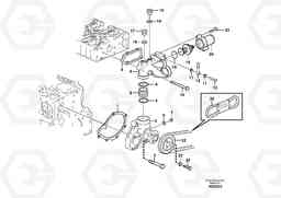 30549 Water pump and thermostat housing L90F, Volvo Construction Equipment