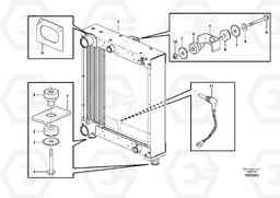 11733 Radiator with fitting parts L110F, Volvo Construction Equipment