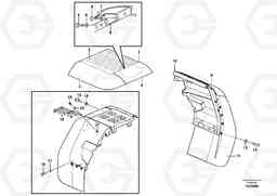 104956 Swing out rear mudguard L70F, Volvo Construction Equipment