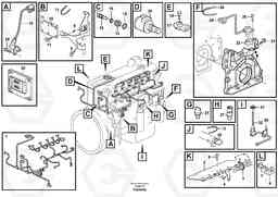 68238 Cable harness, engine L90F, Volvo Construction Equipment