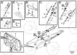 61803 Attachment bracket, rotary. L90F, Volvo Construction Equipment