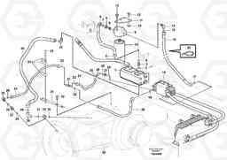 6827 Oil cooler, rear, pump circuit. L220E SER NO 4003 - 5020, Volvo Construction Equipment