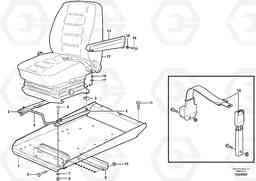 91016 Operator seat with fitting parts L120F, Volvo Construction Equipment