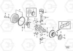 84583 Crankshaft and related parts FC2121C, Volvo Construction Equipment