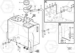 85522 Hydraulic oil tank, with fitting parts L110F, Volvo Construction Equipment