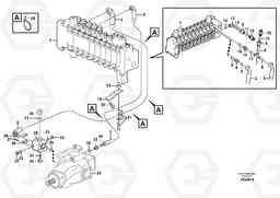 87228 Hydraulic system, feed line BL71, Volvo Construction Equipment