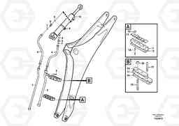 38907 Hydraulic system dipper arm BL71 S/N 16827 -, Volvo Construction Equipment