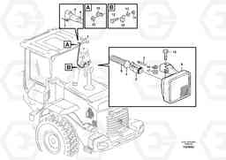 88127 Cable harness for optional placement of work lights L120F, Volvo Construction Equipment