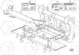 41140 Hydraulic attachment bracket BL70, Volvo Construction Equipment