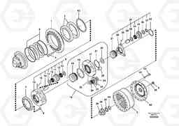 100683 Travel gearbox EC240B PRIME S/N 15001-/35001-, Volvo Construction Equipment