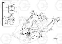 8926 Turning joint line, control valve to turning joint FC3329C, Volvo Construction Equipment