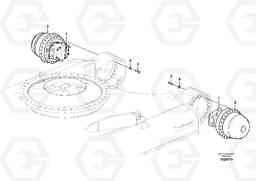 74852 Travel motor with mounting parts FBR2800C, Volvo Construction Equipment