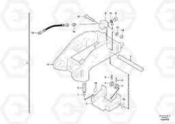 40142 Attachment bracket, quickfit ECR88 S/N 10001-14010, Volvo Construction Equipment