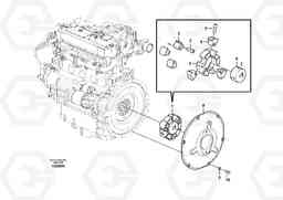 64834 Pump gearbox with assembling parts EC55C S/N 110001- / 120001-, Volvo Construction Equipment