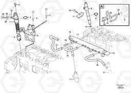 35663 Delivery pipe - injector FC2121C, Volvo Construction Equipment