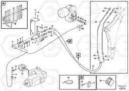 41131 Hydraulic attachment bracket digger BL70, Volvo Construction Equipment